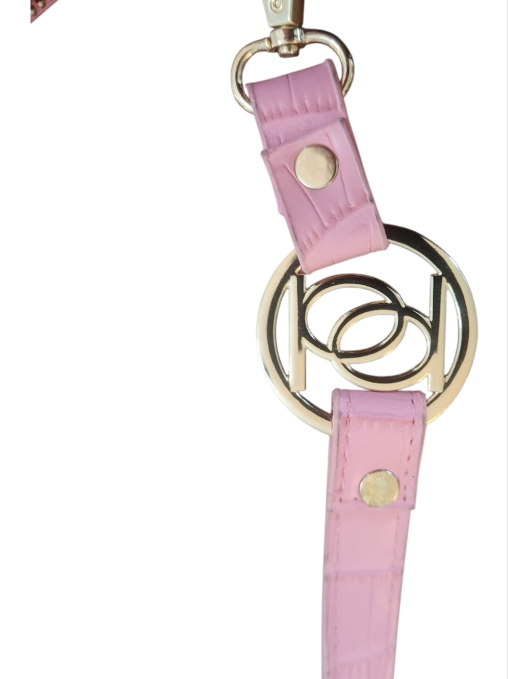 Bebe Pink Croc-Embossed Faux Leather Shoulder Bag NWOT - Picture 7 of 8